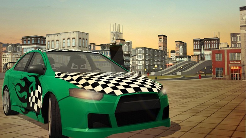 Free Flying Racing Car Driving截图8