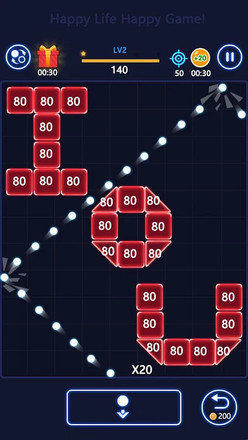 打砖块（Bricks Breaker-Swipe glow balls）截图4