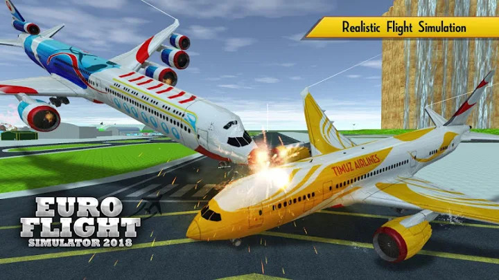 Airplane Simulator 2018截图3