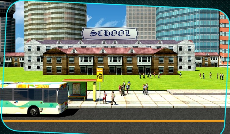 School Bus Driving 3D截图1
