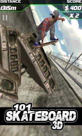 101 Skateboard Racing 3D截图2