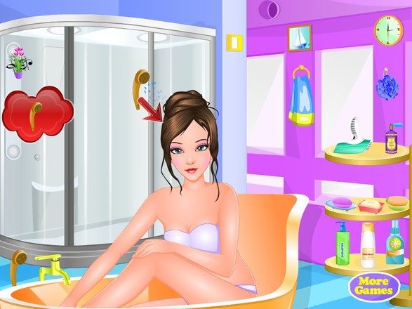 护士洗澡的女孩游戏截图1