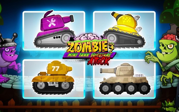 Zombie Survival Games: Pocket Tanks Battle截图5