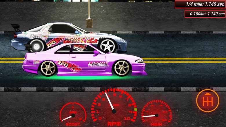 Japan Drag Racing 2D截图2