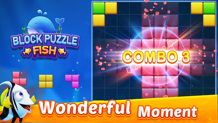 Block Puzzle Fish – Free Puzzle Games截图3