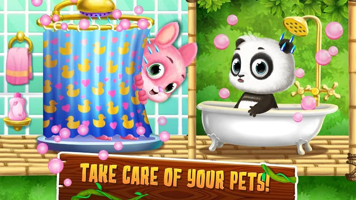 Panda Lu Treehouse - Build & Play with Tiny Pets截图2