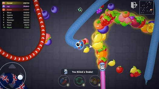 Snake War: Hungry Worm.io Game截图3