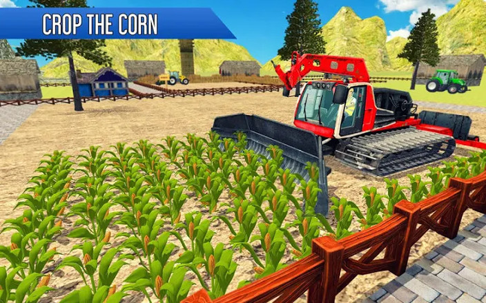 Tractor Thresher Games 3D: Farming Games截图1