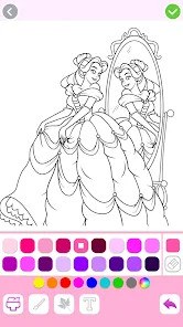 Princess Coloring:Drawing Game截图6