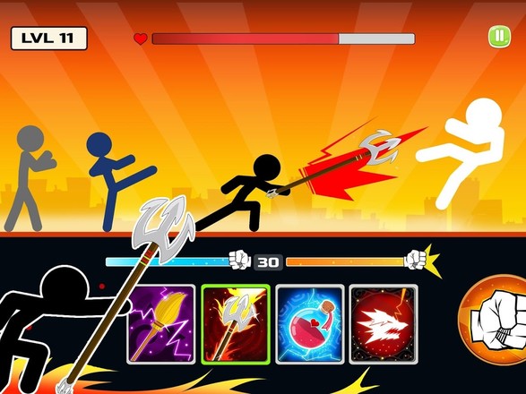 Stickman Fighter : Mega Brawl 动作游戏截图2