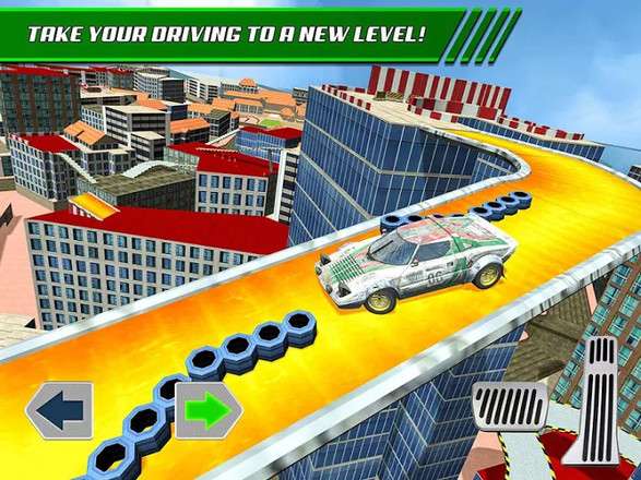 Roof Jumping Car Parking Games截图1