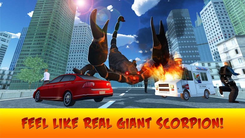 Giant Scorpion Animal Attack People Game截图4