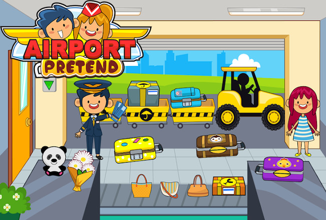 My Pretend Airport - Kids Travel Town FREE截图3