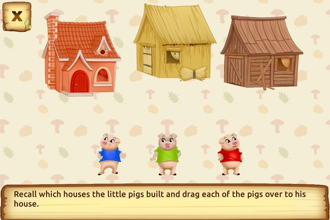 Three Little Pigs - Fairy Tale with Games Free截图5