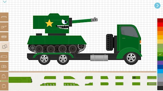 Labo积木坦克儿童游戏-儿童认知与创造军事车辆游戏截图6
