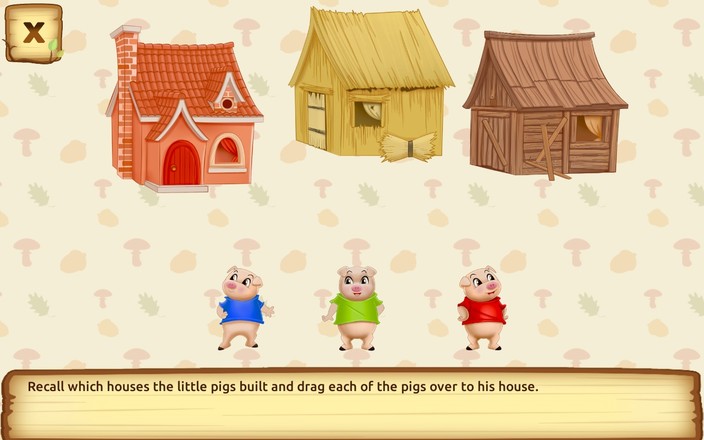 Three Little Pigs - Fairy Tale with Games Free截图9