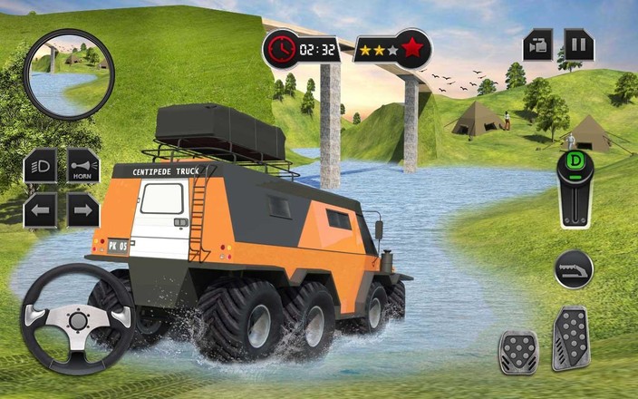 越野泥亚军卡车模拟3D：旋转轮胎 MudRunner Truck Simulator截图7