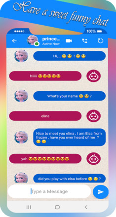 princess of ice video call nd chat simulation game截图6