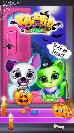 Kiki & Fifi Halloween Salon - Scary Pet Makeover截图1