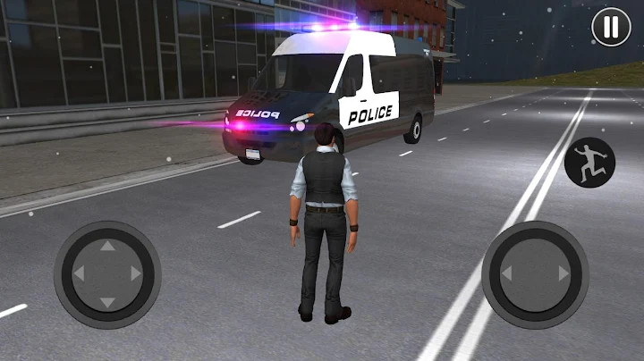 American Police Van Driving: Offline Games No Wifi截图5