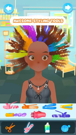发型沙龙公主装扮 - 儿童沙龙游戏截图4