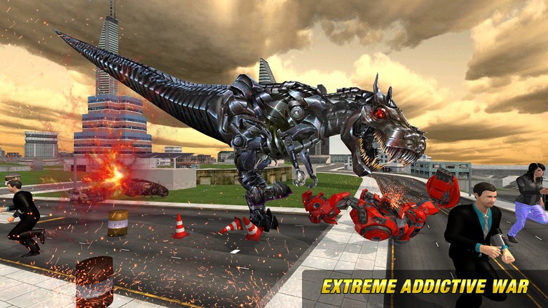 机器人恐龙未来转型城市大战截图1