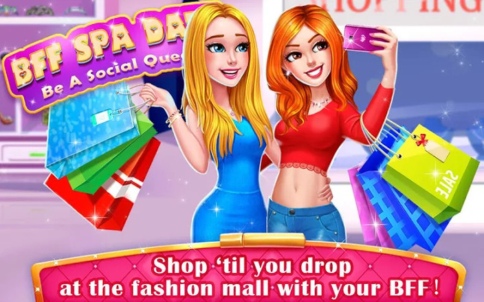 商场女郎：换装购物&做水疗❤免费美妆游戏截图4