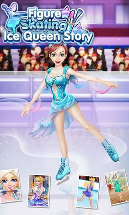 冰雪公主花样滑冰 - 免费女孩游戏截图1