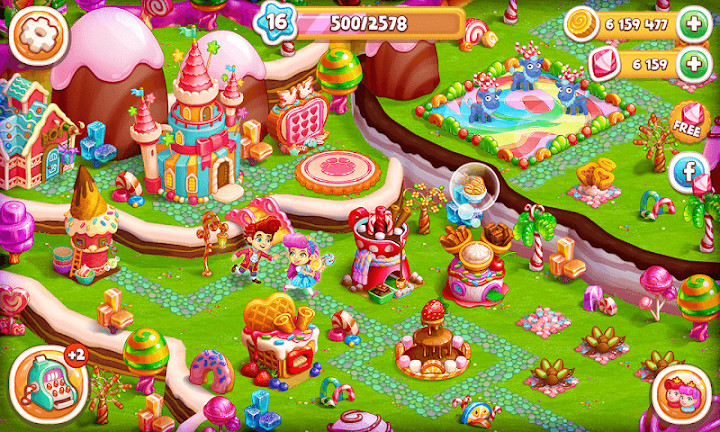 带有 魔法 泡泡 和 益智游戏 的 甜蜜 糖果 农场截图2