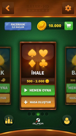 Batak HD Online -İhaleli,Gömmeli,Eşli Online Batak截图2