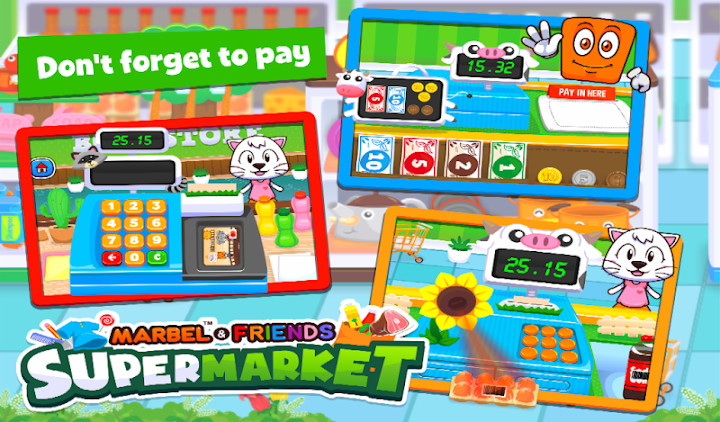 Marbel Supermarket Kids Games截图2