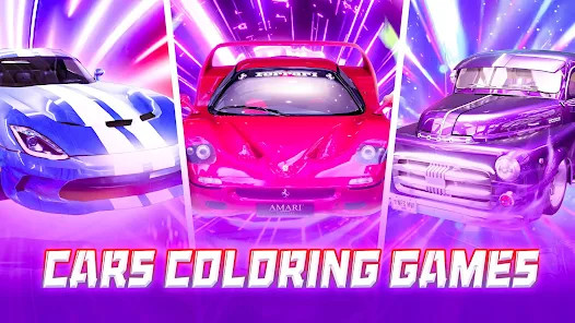 Car coloring games - Color car截图2