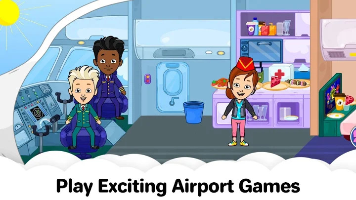 我的机场城市 ：免费儿童城镇飞机游戏截图4