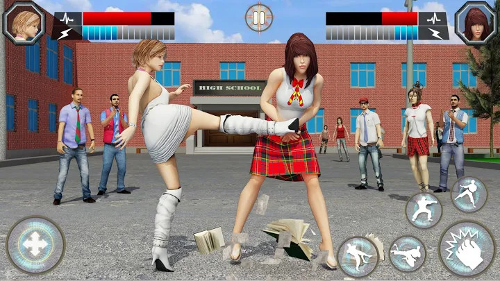 High School Bully Gangster: Karate Fighting Games截图5