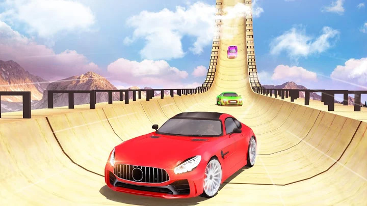 Mega Ramp Car Stunts Racing : Impossible Tracks 3D截图5