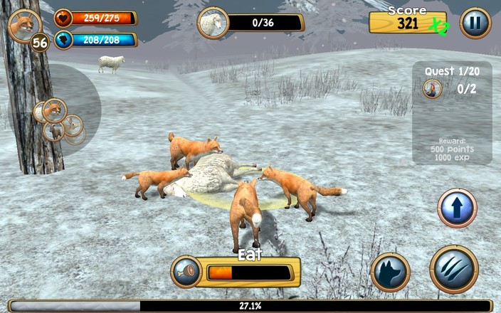 Wild Fox Sim 3D截图5
