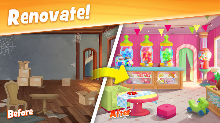 Town Story: Renovation & Match-3 Puzzle Game截图6