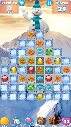 Snowman Swap - match 3 games New Christmas Games截图4