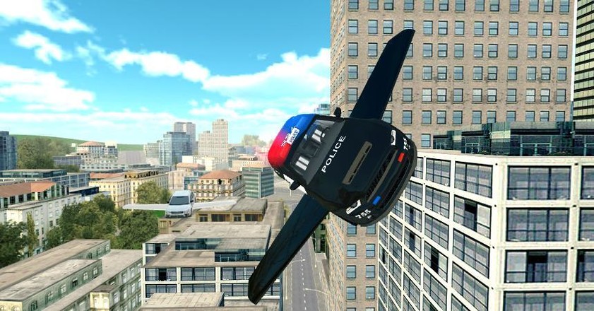 Flying Police Car Simulator截图3