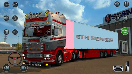 Uphill Euro Truck Games 3D截图1