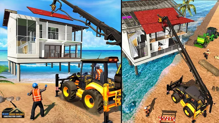 Beach House Builder Construction Games 2018截图2