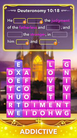 Bible Word Heaps - Connect the Stack Word Game截图3