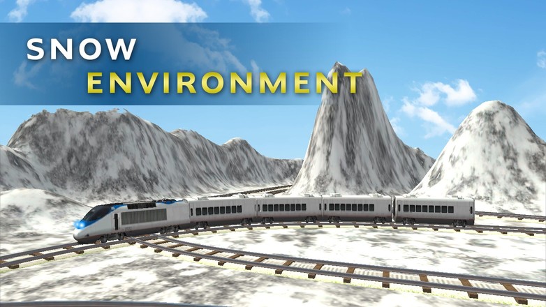 超级驾驶火车模拟器：火车模拟赛车游戏在轨道上截图2