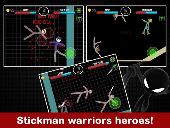 Stickman战斗2人游戏截图2