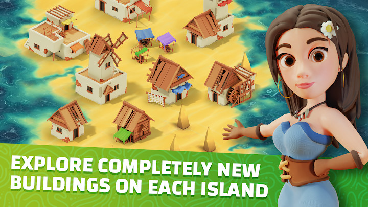 Idle Islands Empire: Building Tycoon Gold Clicker截图1