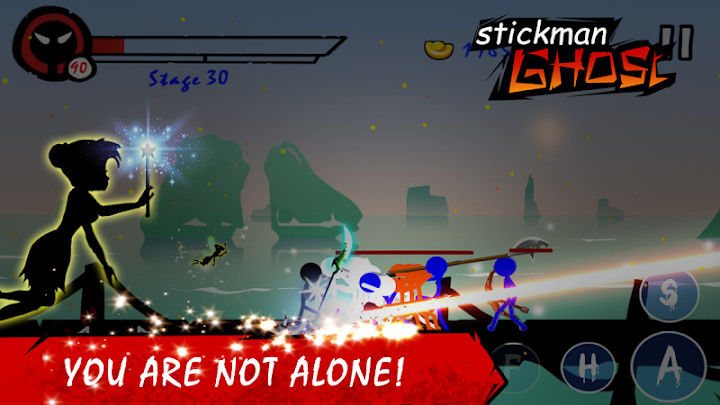 Stickman Ghost: Ninja Warrior Action Offline Game截图1