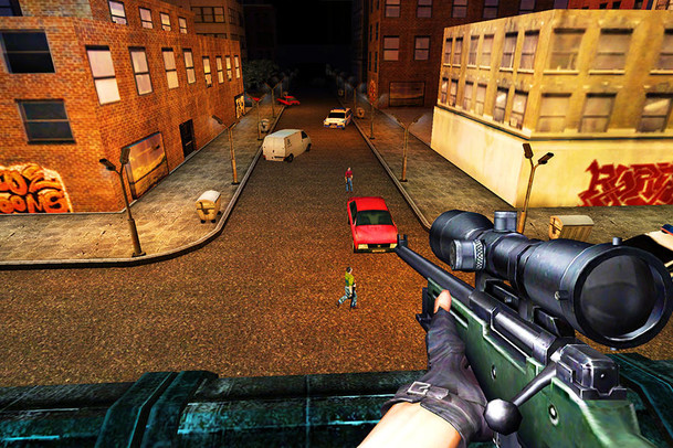 狙击杀手3D：现代城市战争截图