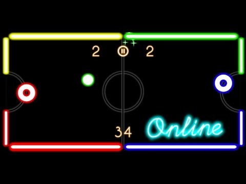 Glow Air Hockey Online截图