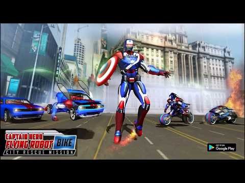 Flying Robot Captain Hero City Survival Mission截图