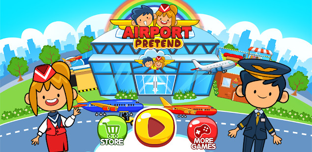 My Pretend Airport - Kids Travel Town FREE截图